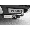 DFS-22-991124.00 PT GROUP Распродажа! Фаркоп с нержавеющей накладкой на Dongfeng DF6 2022- без подрезки бампера. Тип шара: E (легкосъемный шар под квадрат). Нагрузки: 1500/100 кг, масса фаркопа 33,2 кг (без электрики в комплекте)