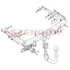 F-246 STEINHOF Фаркоп на Ford Galaxy 2006-2015, Ford S-Max 2006-2015. Требуется подрезка бампера. Тип шара: AV (вертикальное быстросъемное крепление шара на ключе). Нагрузки: 2100/100 кг, масса фаркопа 20,9 кг (без электрики в комплекте)