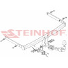 F-252 STEINHOF Фаркоп на Ford Fiesta хетчбек 3/5 дверей 2002-2008. Требуется подрезка бампера. Тип шара: AH (горизонтальное быстросъемное крепление шара на ключе). Нагрузки: 900/50 кг, масса фаркопа 14,6 кг (без электрики в комплекте)
