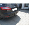 F-272 STEINHOF Фаркоп на Ford Mondeo универсал 2007-2014. Требуется подрезка бампера. Тип шара: AV (вертикальное быстросъемное крепление шара на ключе). Нагрузки: 2150/90 кг, масса фаркопа 18,6 кг (без электрики в комплекте)