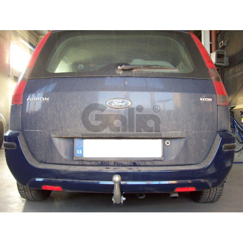 F082A GALIA Полностью оцинкованный фаркоп на Ford Fusion 2002-2012, в т.ч. модели с парктрониками. Тип шара: A. Без выреза бампера. Нагрузки: 1100/50 кг, масса фаркопа 13,12 кг