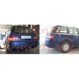F087A GALIA Полностью оцинкованный фаркоп на FIAT Stilo универсал 2001-2007. Подрозетник убирается за бампер. Тип шара: A. Невидимый вырез бампера. Нагруз