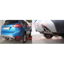 F113C GALIA Полностью оцинкованный фаркоп на Ford Kuga 2008-2013, 2013-2020. Подрозетник убирается за бампер. Тип шара: C (горизонтальный съемный). Без выреза б