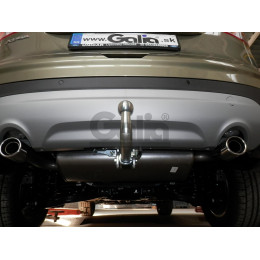 F113C GALIA Полностью оцинкованный фаркоп на Ford Kuga 2008-2013, 2013-2020. Подрозетник убирается за бампер. Тип шара: C (горизонтальный съемный). Без выреза б