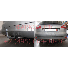 F115A GALIA Полностью оцинкованный фаркоп на Ford Mondeo седан/универсал 2007-2014. Подрозетник убирается за бампер. Тип шара: A. Невидимый вырез бампера. 