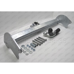 F116C GALIA Полностью оцинкованный фаркоп на Ford Transit шасси 2000-2014. Тип шара: C (горизонтальный съемный). Установка без выреза бампера. Нагрузки: 3000/12