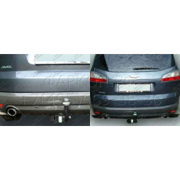 F118-A Лидер-плюс ТСУ для Ford S-MAX (WA6) 2006-2015, Ford Galaxy 2006-2015. Требуется подрезка бампера. Нагрузки: 1300/75 кг, масса фаркопа 23,42 кг (без электрики в компл