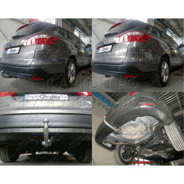 F119C GALIA Полностью оцинкованный фаркоп на Ford Focus III универсал 2011-2018. Подрозетник убирается за бампер. Тип шара: C (горизонтальный съемный). Без в