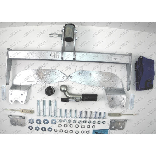 F125C GALIA Полностью оцинкованный фаркоп на Ford Tourneo 2013-, Ford Transit 2013-. Тип шара: C (горизонтальный съемный). Установка без снятия и выреза бампера. Нагрузки: 3500/140 кг, масса фаркопа 21,37 кг