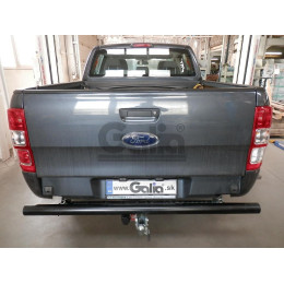 F126C GALIA Полностью оцинкованный фаркоп на Ford Ranger 2012-2022, Mazda BT-50 2012-2020. Тип шара: C (горизонтальный съемный). Без выреза бампера. Нагрузки: 3500/205 кг, 