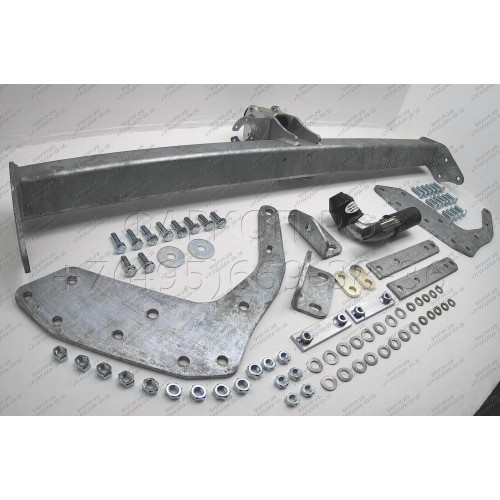 F126C GALIA Полностью оцинкованный фаркоп на Ford Ranger 2012-2022, Mazda BT-50 2012-2020. Тип шара: C (горизонтальный съемный). Без выреза бампера. Нагрузки: 3500/205 кг, масса фаркопа 28,17 кг
