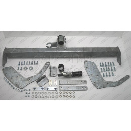 F126C GALIA Полностью оцинкованный фаркоп на Ford Ranger 2012-2022, Mazda BT-50 2012-2020. Тип шара: C (горизонтальный съемный). Без выреза бампера. Нагрузки: 3500/205 кг, 