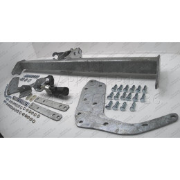 F126C GALIA Полностью оцинкованный фаркоп на Ford Ranger 2012-2022, Mazda BT-50 2012-2020. Тип шара: C (горизонтальный съемный). Без выреза бампера. Нагрузки: 3500/205 кг, 