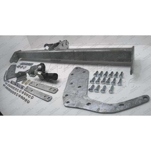 F126C GALIA Полностью оцинкованный фаркоп на Ford Ranger 2012-2022, Mazda BT-50 2012-2020. Тип шара: C (горизонтальный съемный). Без выреза бампера. Нагрузки: 3500/205 кг, масса фаркопа 28,17 кг
