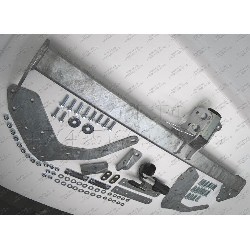 F126C GALIA Полностью оцинкованный фаркоп на Ford Ranger 2012-2022, Mazda BT-50 2012-2020. Тип шара: C (горизонтальный съемный). Без выреза бампера. Нагрузки: 3500/205 кг, масса фаркопа 28,17 кг