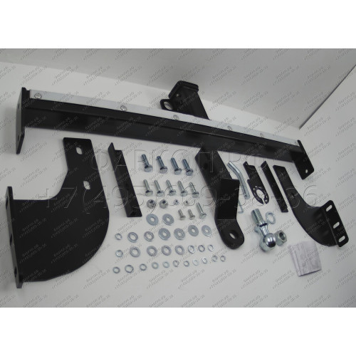 FA 0829-E(N) Бизон Фаркоп с хромированной накладкой на Ford Ranger 2013-2022, Mazda BT-50 2012-2020 без подрезки бампера. Тип шара: E (легкосъемный шар под квадрат). Нагрузки: 3000/120 кг. Не комплектуется электрикой