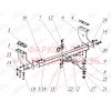 FA 0829-E Бизон Фаркоп на Ford Ranger 2013-2022, Mazda BT-50 2012-2020 без подрезки бампера. Тип шара: E (легкосъемный шар под квадрат). Нагрузки: 3000/120 кг. Не комплектуется электрикой