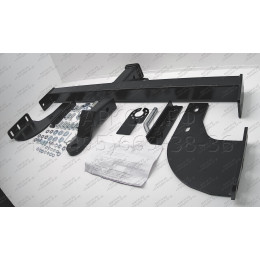 FA 0829-E Бизон Фаркоп на Ford Ranger 2013-2022, Mazda BT-50 2012-2020 без подрезки бампера. Тип шара: E (легкосъемный шар под квадрат). Нагрузки: 3000/120 кг. Не комплект
