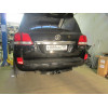 FA 0859-E Бизон Фаркоп на Toyota Land Cruiser 200 2008-2021, Lexus LX 2008-2022 без подрезки бампера. Тип шара: E (легкосъемный шар под квадрат). Нагрузки: 3500/120 кг. Не комплектуется электрикой