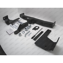 FA 0859-E Бизон Фаркоп на Toyota Land Cruiser 200 2008-2021, Lexus LX 2008-2022 без подрезки бампера. Тип шара: E (легкосъемный шар под квадрат). Нагрузки: 3500/120 кг. Не комп