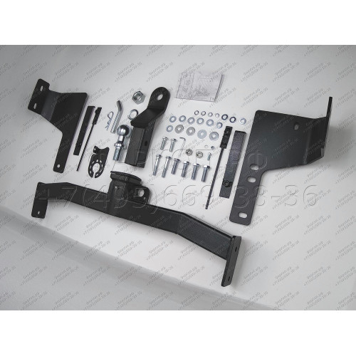 FA 0859-E Бизон Фаркоп на Toyota Land Cruiser 200 2008-2021, Lexus LX 2008-2022 без подрезки бампера. Тип шара: E (легкосъемный шар под квадрат). Нагрузки: 3500/120 кг. Не комплектуется электрикой