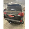 FA 0859-E Бизон Фаркоп на Toyota Land Cruiser 200 2008-2021, Lexus LX 2008-2022 без подрезки бампера. Тип шара: E (легкосъемный шар под квадрат). Нагрузки: 3500/120 кг. Не комплектуется электрикой