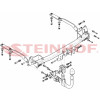 H-074 STEINHOF Фаркоп на Honda Jazz 2014-2020, Honda Fit 2013-2020. Требуется подрезка бампера. Тип шара: AV (вертикальное быстросъемное крепление шара на ключе). Нагрузки: 1100/95 кг, масса фаркопа 20,6 кг (без электрики в комплекте)