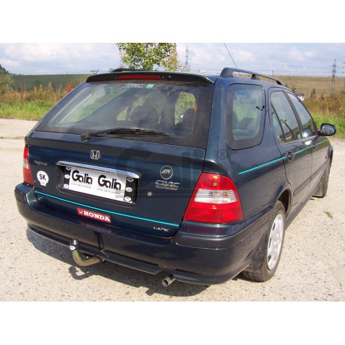 H015A GALIA Полностью оцинкованный фаркоп на Honda Civic универсал 1996-2000 (Aerodeck). Тип шара: A. Без выреза бампера. Нагрузки: 1200/50 кг, масса фаркопа 18,62 кг