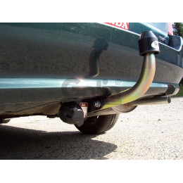 H015C GALIA Полностью оцинкованный фаркоп на Honda Civic универсал 1996-2000 (Aerodeck). Тип шара: C (горизонтальный съемный). Без выреза бампера. Нагрузки: 1200/50 
