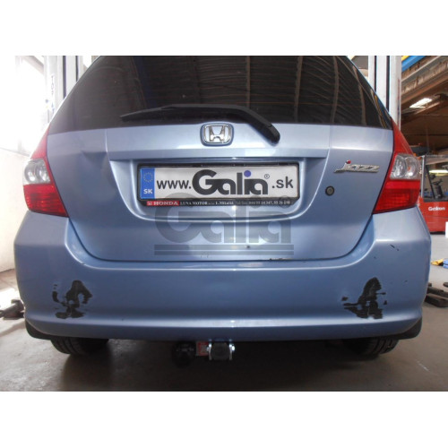 H052A GALIA Полностью оцинкованный фаркоп на Honda Jazz 2002-2008, Honda Fit 2001-2008. Тип шара: A. Невидимый вырез бампера. Нагрузки: 1200/70 кг, масса фаркопа 12,42 кг