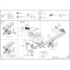 H052A GALIA Полностью оцинкованный фаркоп на Honda Jazz 2002-2008, Honda Fit 2001-2008. Тип шара: A. Невидимый вырез бампера. Нагрузки: 1200/70 кг, масса фаркопа 12,42 кг