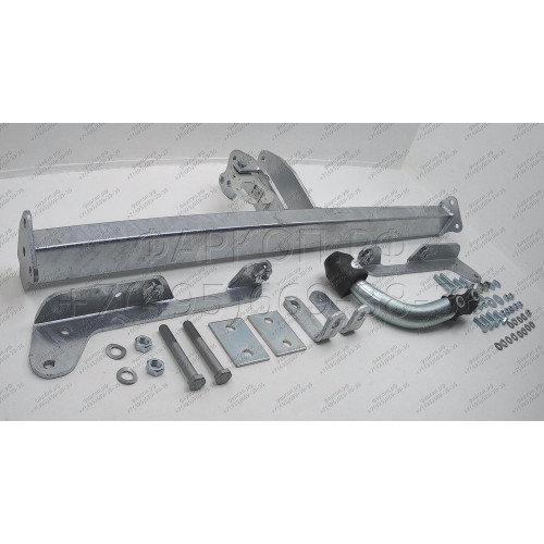 H052A GALIA Полностью оцинкованный фаркоп на Honda Jazz 2002-2008, Honda Fit 2001-2008. Тип шара: A. Невидимый вырез бампера. Нагрузки: 1200/70 кг, масса фаркопа 12,42 кг