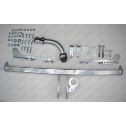 H052A GALIA Полностью оцинкованный фаркоп на Honda Jazz 2002-2008, Honda Fit 2001-2008. Тип шара: A. Невидимый вырез бампера. Нагрузки: 1200/70 кг, масса фаркопа 12,42 кг