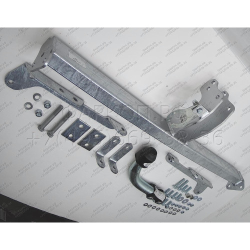 H052A GALIA Полностью оцинкованный фаркоп на Honda Jazz 2002-2008, Honda Fit 2001-2008. Тип шара: A. Невидимый вырез бампера. Нагрузки: 1200/70 кг, масса фаркопа 12,42 кг