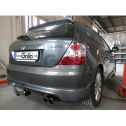 H058C GALIA Полностью оцинкованный фаркоп на Honda Civic хетчбек 3 двери 2000-2006. Тип шара: C (горизонтальный съемный). Невидимый вырез бампера. Нагрузки: 