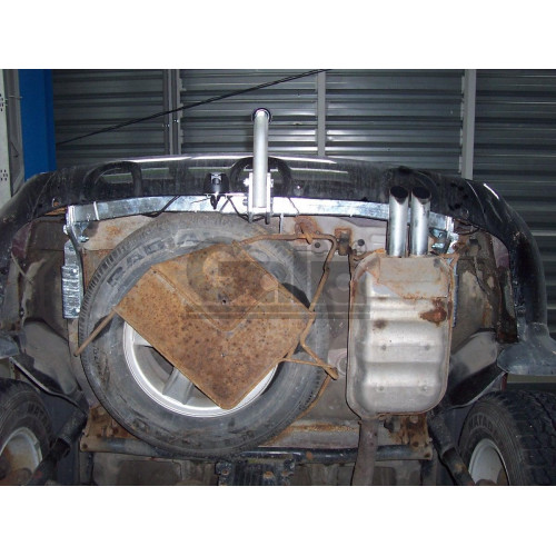 H060A GALIA Полностью оцинкованный фаркоп на Hyundai Santa Fe 2001-2006, в т.ч. Santa Fe Classic 2007-2013. Тип шара: A. Установка без снятия и выреза бампера. Нагрузки: 2300/92 кг, масса фаркопа 18,42 кг