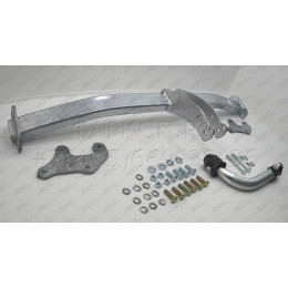 H076A GALIA Полностью оцинкованный фаркоп на Hyundai i30 универсал 2007-2012. Тип шара: A. Невидимый вырез бампера. Нагрузки: 1500/80 кг, масса фаркопа 14,52 кг