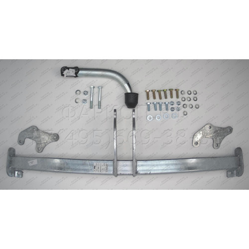 H076A GALIA Полностью оцинкованный фаркоп на Hyundai i30 универсал 2007-2012. Тип шара: A. Невидимый вырез бампера. Нагрузки: 1500/80 кг, масса фаркопа 14,52 кг