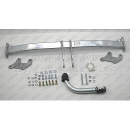 H076A GALIA Полностью оцинкованный фаркоп на Hyundai i30 универсал 2007-2012. Тип шара: A. Невидимый вырез бампера. Нагрузки: 1500/80 кг, масса фаркопа 14,52 кг