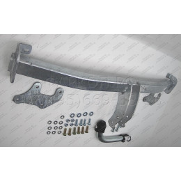 H076A GALIA Полностью оцинкованный фаркоп на Hyundai i30 универсал 2007-2012. Тип шара: A. Невидимый вырез бампера. Нагрузки: 1500/80 кг, масса фаркопа 14,52 кг