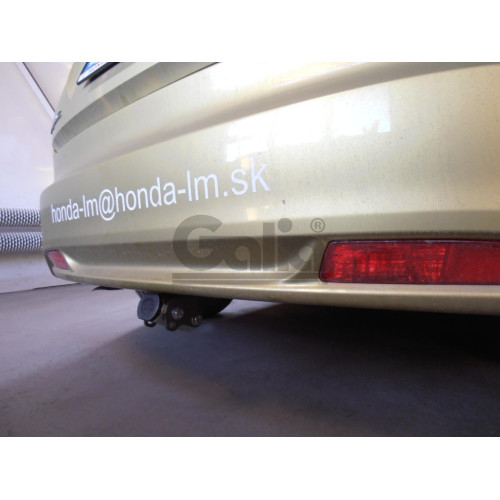 H090A GALIA Полностью оцинкованный фаркоп на Honda Civic хетчбек 5 дверей 2012-2017. Подрозетник убирается за бампер. Тип шара: A. Невидимый вырез бампера. Нагрузки: 1500/75 кг, масса фаркопа 14,22 кг