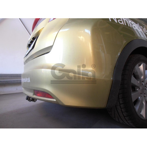 H090A GALIA Полностью оцинкованный фаркоп на Honda Civic хетчбек 5 дверей 2012-2017. Подрозетник убирается за бампер. Тип шара: A. Невидимый вырез бампера. Нагрузки: 1500/75 кг, масса фаркопа 14,22 кг