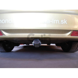 H090A GALIA Полностью оцинкованный фаркоп на Honda Civic хетчбек 5 дверей 2012-2017. Подрозетник убирается за бампер. Тип шара: A. Невидимый вырез бампера. 