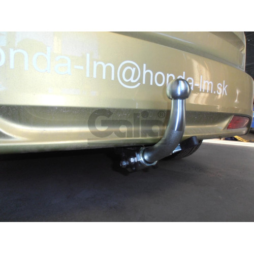 H090A GALIA Полностью оцинкованный фаркоп на Honda Civic хетчбек 5 дверей 2012-2017. Подрозетник убирается за бампер. Тип шара: A. Невидимый вырез бампера. Нагрузки: 1500/75 кг, масса фаркопа 14,22 кг
