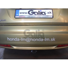 H090A GALIA Полностью оцинкованный фаркоп на Honda Civic хетчбек 5 дверей 2012-2017. Подрозетник убирается за бампер. Тип шара: A. Невидимый вырез бампера. 