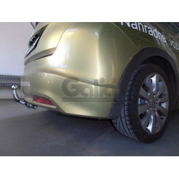 H090A GALIA Полностью оцинкованный фаркоп на Honda Civic хетчбек 5 дверей 2012-2017. Подрозетник убирается за бампер. Тип шара: A. Невидимый вырез бампера. 