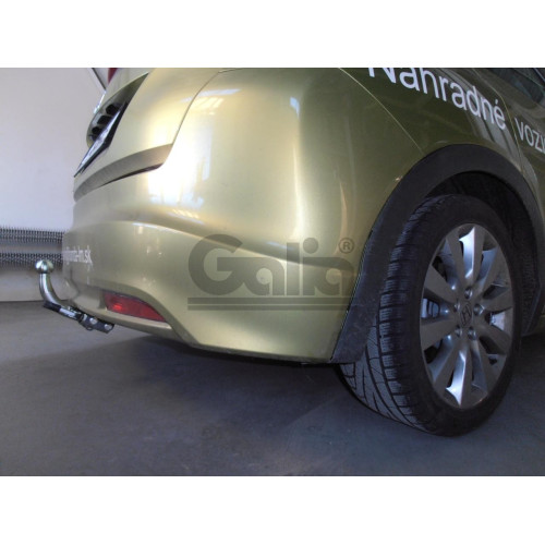 H090A GALIA Полностью оцинкованный фаркоп на Honda Civic хетчбек 5 дверей 2012-2017. Подрозетник убирается за бампер. Тип шара: A. Невидимый вырез бампера. Нагрузки: 1500/75 кг, масса фаркопа 14,22 кг