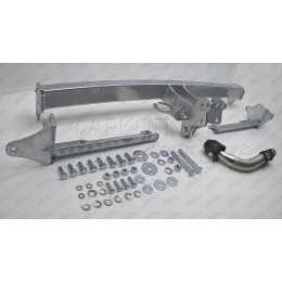 H090A GALIA Полностью оцинкованный фаркоп на Honda Civic хетчбек 5 дверей 2012-2017. Подрозетник убирается за бампер. Тип шара: A. Невидимый вырез бампера. 