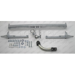 H090A GALIA Полностью оцинкованный фаркоп на Honda Civic хетчбек 5 дверей 2012-2017. Подрозетник убирается за бампер. Тип шара: A. Невидимый вырез бампера. 
