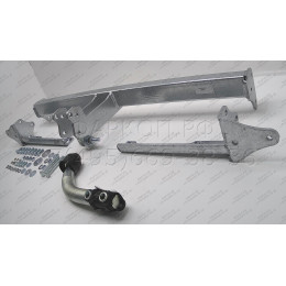 H090A GALIA Полностью оцинкованный фаркоп на Honda Civic хетчбек 5 дверей 2012-2017. Подрозетник убирается за бампер. Тип шара: A. Невидимый вырез бампера. 